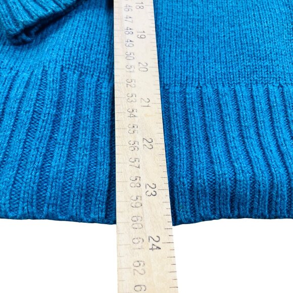 Sundance Fair Isle Knit Sweater Teal Pink Geometric Cotton/Wool Blend Womens M - Picture 4 of 6